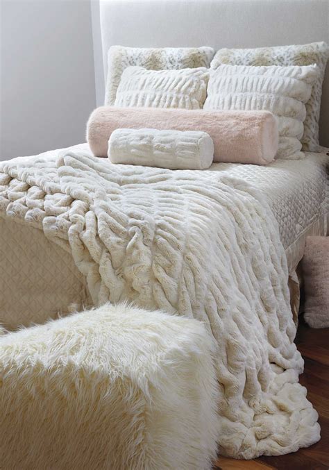 luxury bed throws and blankets.